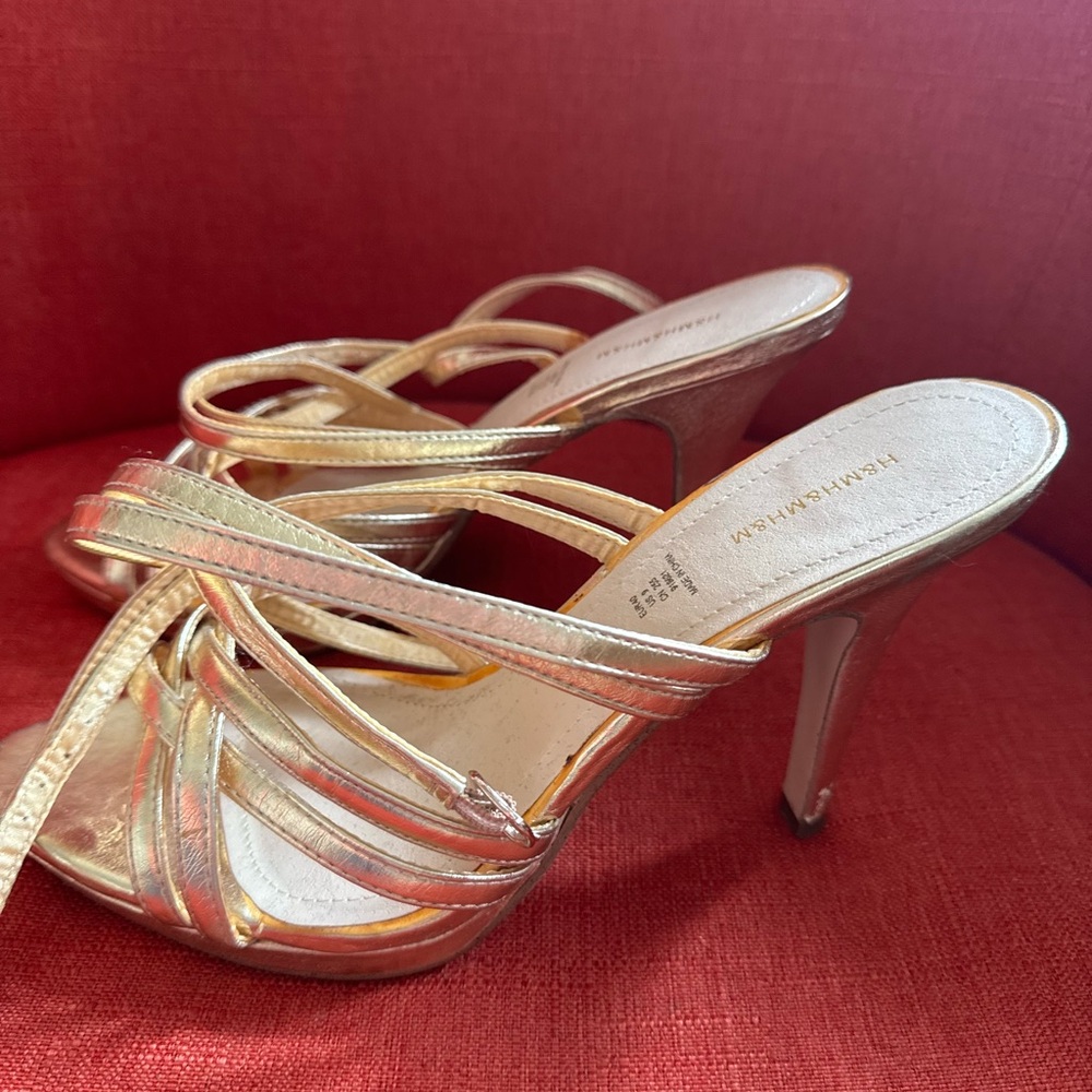 H&M Gold Heels Elegant Design
